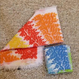 2PK! Light Floral Scarves